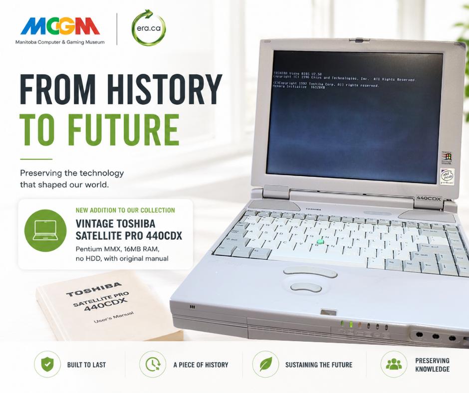 ERA Supports Technology Preservation with Historic Toshiba Laptop Donation